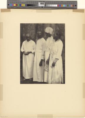 African-Americans, group portrait taken in the Gullah coastal region of South Carolina [b009] [f000] [001] (recto)