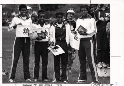 Oregon's 1979 All-American mile relay team