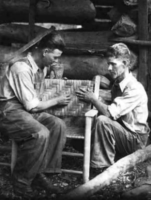 Ritchie boys, chair makers, at work