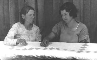Mary and Annabelle Willmott, quilters