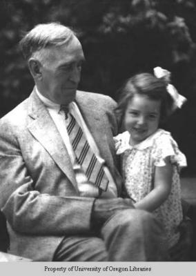 Frank Leonard McVey with granddaughter