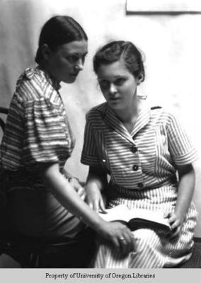 Students, Berea College: two young women