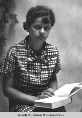 Student, Berea College: young woman in plaid dress
