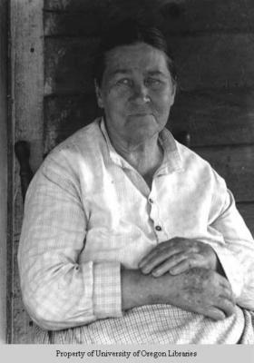 Aunt Selma Medcalf, age unknown, Soluda, N.C.