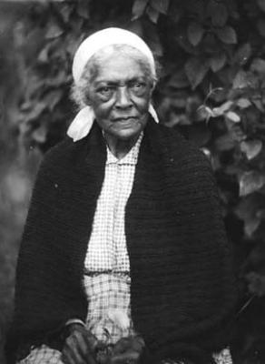 African-American woman with white kerchief