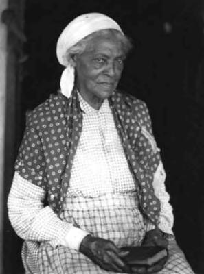African-American woman with white kerchief